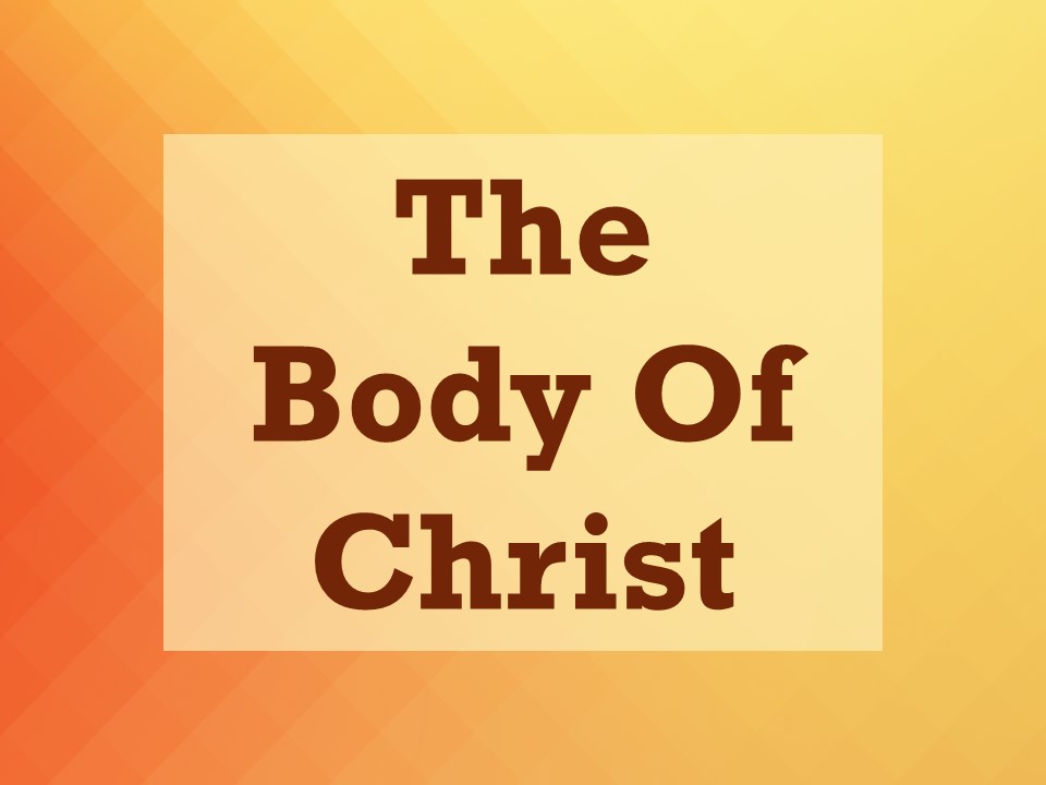 The Body Of Christ North Second Street Church Of Christ